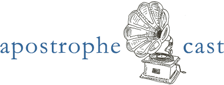 apostrophe cast - a literary podcast - logo